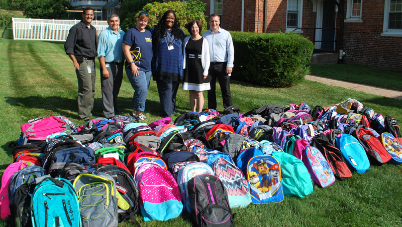 Prudential Uniform Drive Backpack Donation