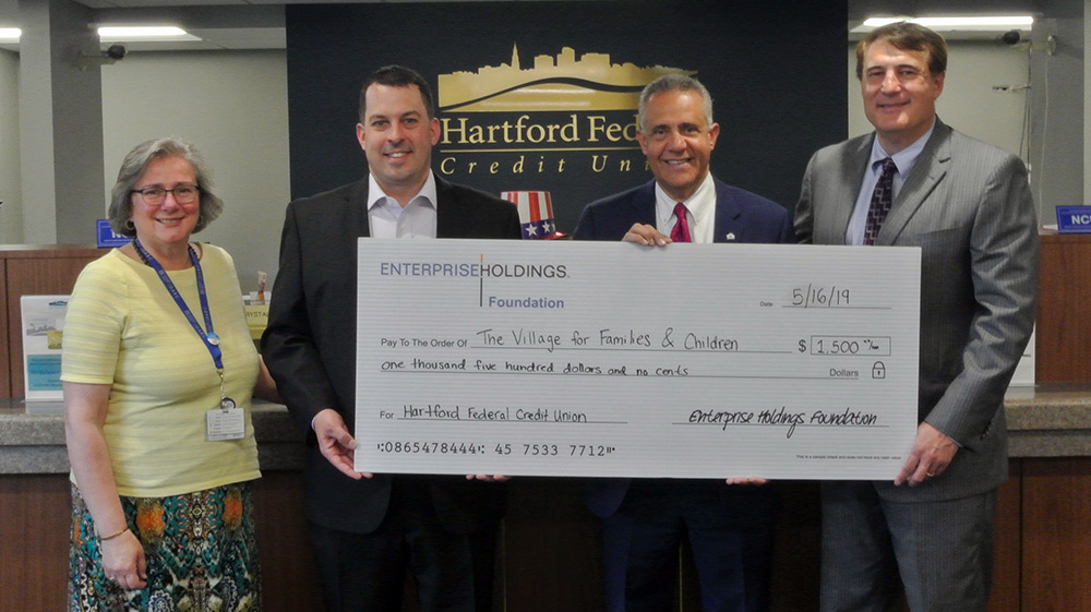 Hartford Federal Credit Union donation to The Village