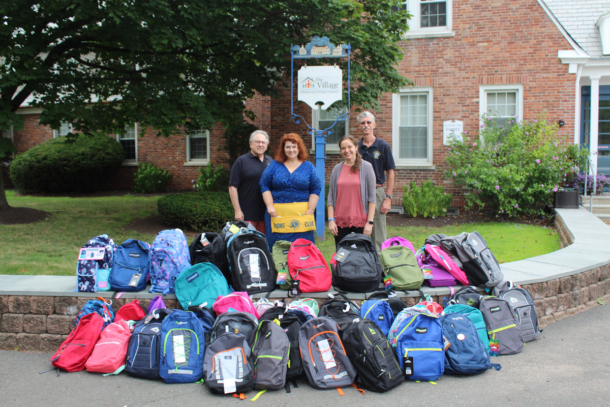 Greater Hartford Host Lions Club back to school supplies donation