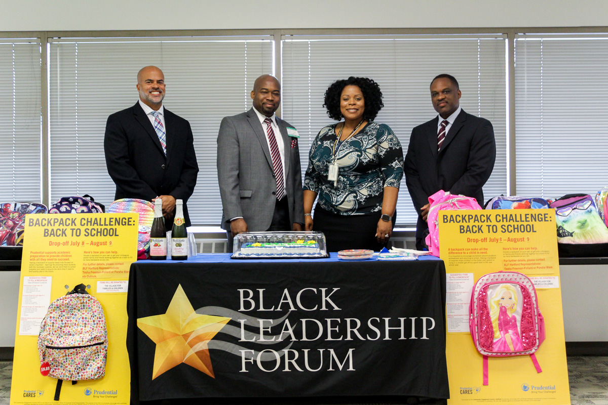 Prudential's Hartford Black Leadership Forum Backpack Drive