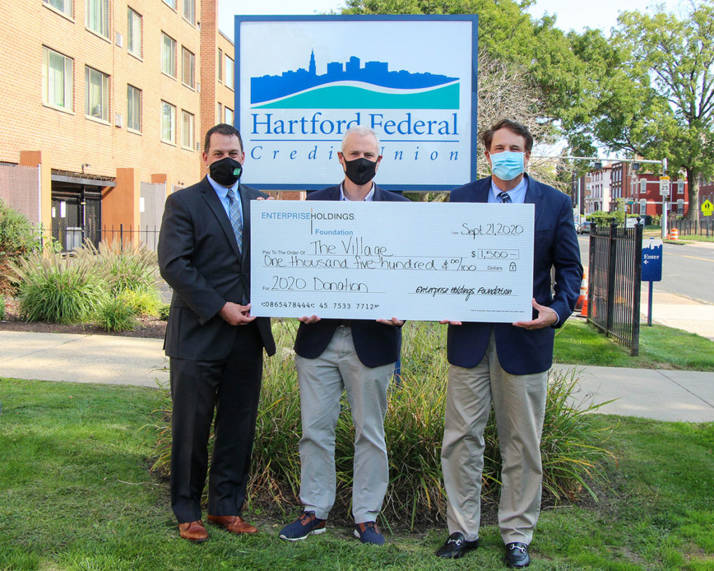 Enterprise Holdings Foundation and Hartford Federal Credit Union check donation