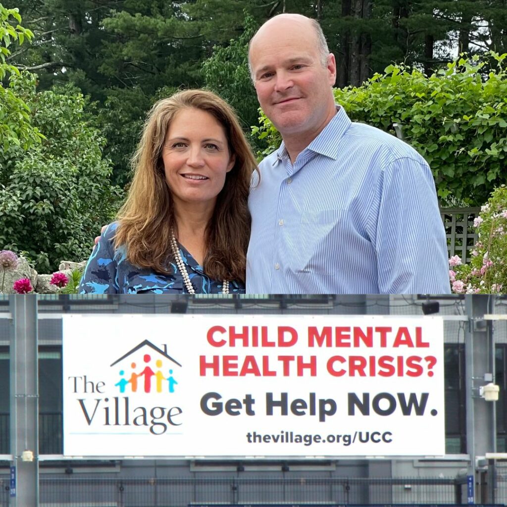 Nancy and Josh Solomon, owners of the Hartford Yard Goats, know how to inspire great performances on and off the field. Their $50,000 matching gift to The Village’s Urgent Crisis Center (UCC) encouraged other donors to give and ultimately generated another $50,000 to help youth experiencing a mental health crisis. The Solomons also helped promote the UCC to baseball fans at Dunkin’ Park by hosting a billboard in right field all summer long.