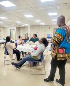 Culture Sharing Workshop held with CT Mental Health at the Family Wellness Center.