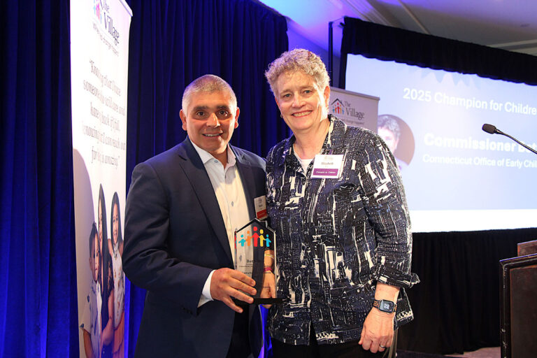 The Village named Beth Bye, Connecticut Office of Early Childhood Commissioner, and the late Richard “Jerry” Bundy, longtime Village Board Member, as its 2025 Champions for Children.
