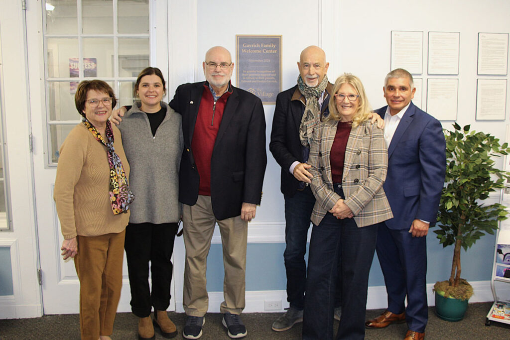 The Village unveiled the newly named Gavrich Family Welcome Center within The Village’s youth Urgent Crisis Center in grateful recognition of the Gavrich family’s generous support — a tribute to their parents, Edward and Evelyn.